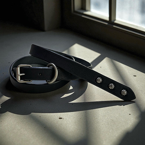 ナローベルト レザーベルト スタッズベルト ロングベルト 栃木レザー