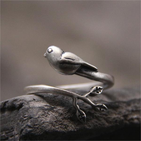 バード＆リーフリング シルバー925レディースリング
