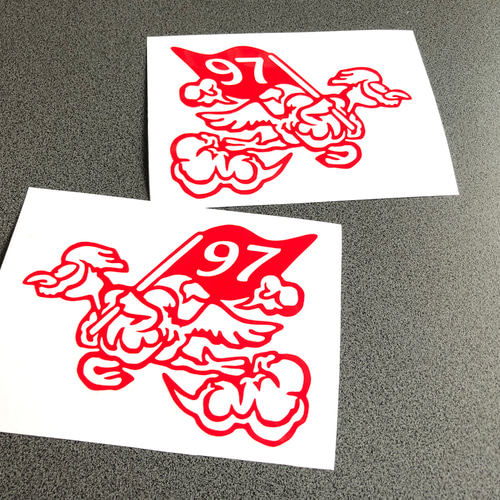 世田谷ベース ロードストローラー 97 ステッカー お得左右セット アメ