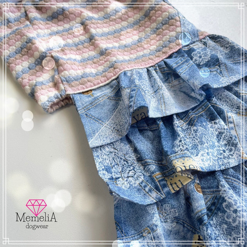 イタグレ用犬服】ふんわりカラーのボーダーがかわいい⭐︎パステル