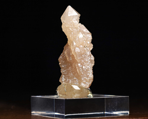 14 鉱物標本「エレスチャル」ワニ水晶　薄いピンク　希少 14 鉱物標本「エレスチャル」ワニ水晶 薄いピンク 希少 その他