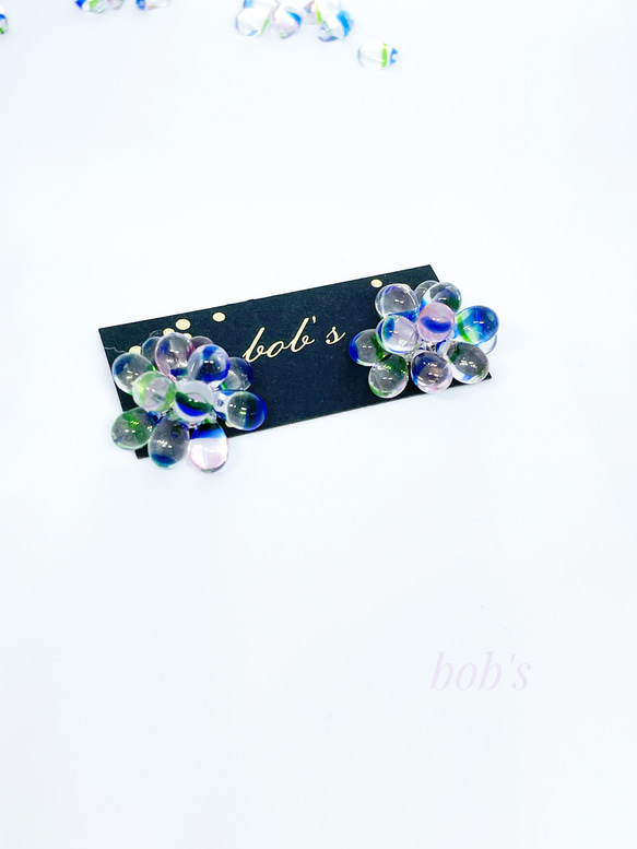 glass beads  pierce/earring*multicolored 9枚目の画像