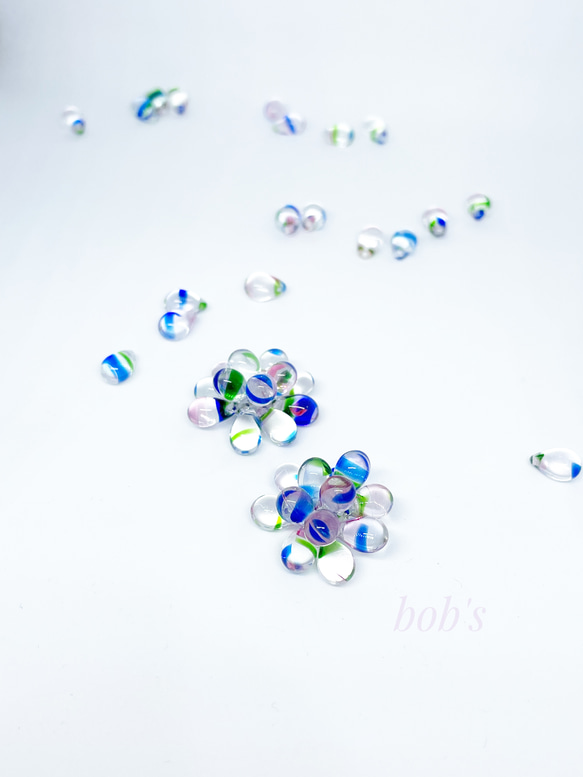glass beads  pierce/earring*multicolored 12枚目の画像