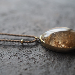 garden rutile quartz brass necklace (bakushuu) 10枚目の画像