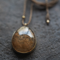 garden rutile quartz brass necklace (bakushuu) 8枚目の画像