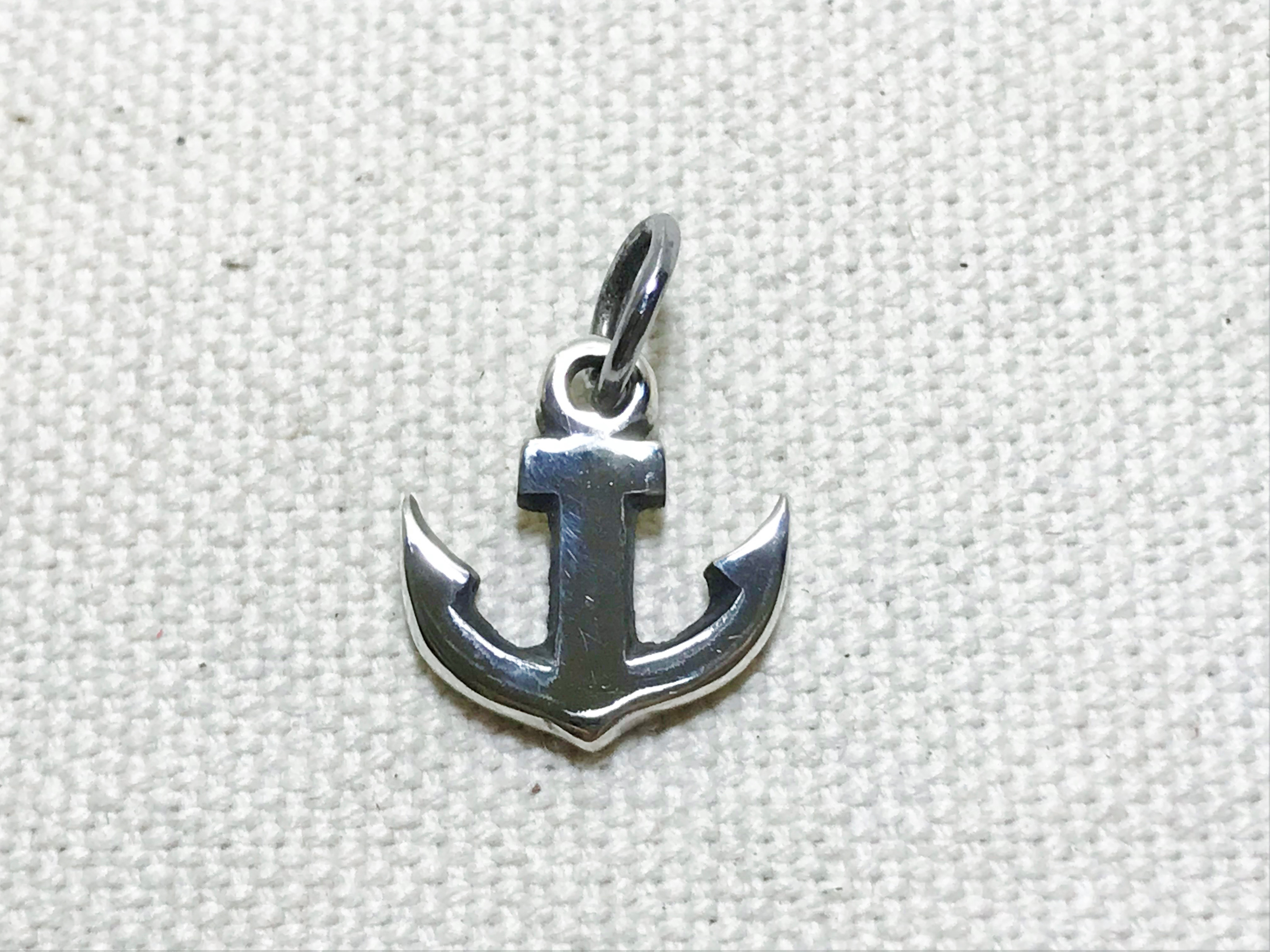 ペンダントトップ オリジナルアクセサリー 碇 ネックレス アンカー シルバーアクセサリー マリーン 新品未使用