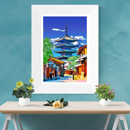 アートポスター】京都 八坂の塔（作品No.506） 写真