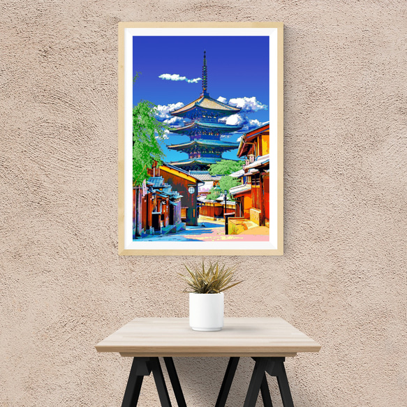 【アートポスター】京都 八坂の塔（作品No.506） 2枚目の画像