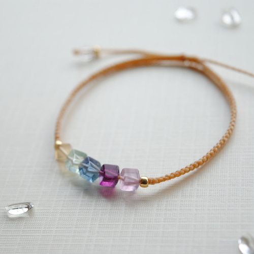 フローライトブレスレット＊紫陽花＊ ブレスレット うさぎ 通販