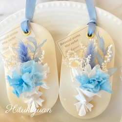 S01 天然アロマワックスサシェ〜《花瓶カップ／千日紅》〜 キャンドル