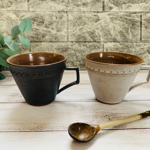 アンティーク調マグカップ（2color） マグカップ クラフト-tenka 通販