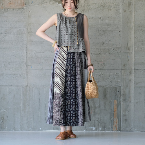 ラナー　ranor☆パッチワークスカート☆美品☆Sサイズ ラナー ranor☆パッチワークスカート☆美品☆Sサイズ