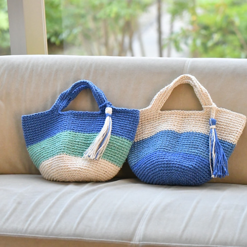 メキシコ製　タッセル付きかごバッグ WOVEN ウーブン ウーヴン タッセル付き バスケットバッグ