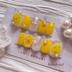 オーダー制】メンバーカラー 黄色 イエロー イニシャル入(変更可