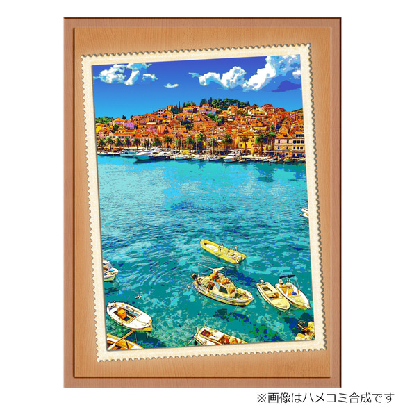 【選べる3枚組ポストカード】クロアチア フバル島の海岸【作品No.507】 2枚目の画像