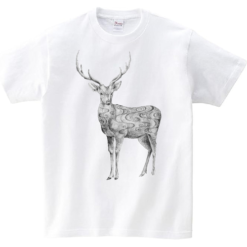 鹿さん 全37色・15サイズ！□ 鹿さんのTシャツ キッズサイズも Tシャツ AKIE