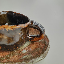 鬼板釉コーヒーカップ(makif様専用) 3枚目の画像