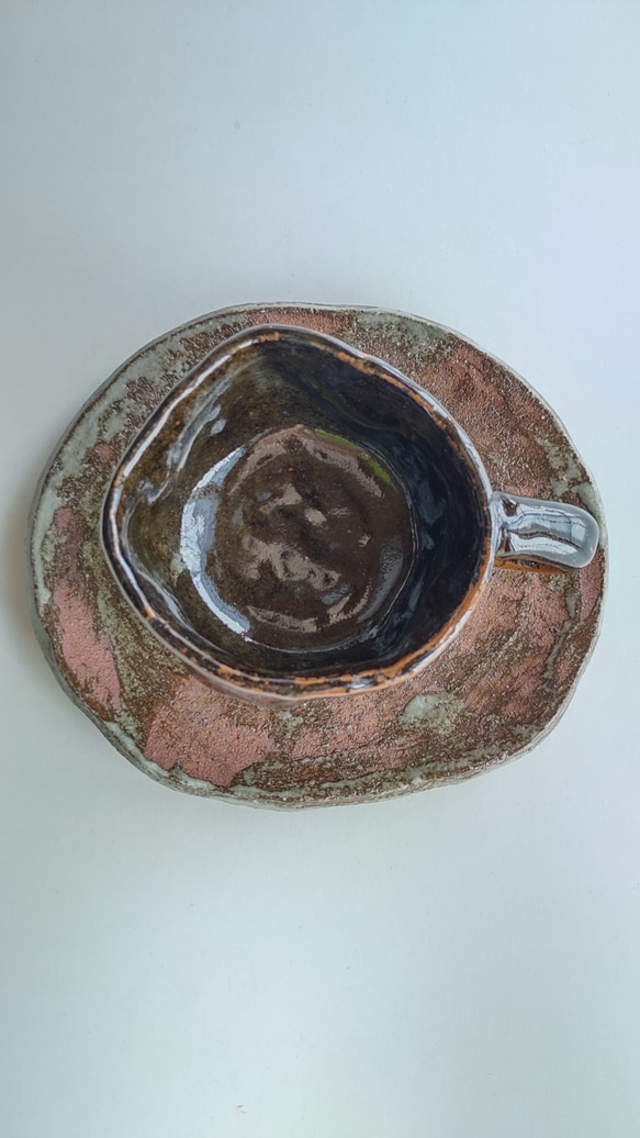 鬼板釉コーヒーカップ(makif様専用) 5枚目の画像