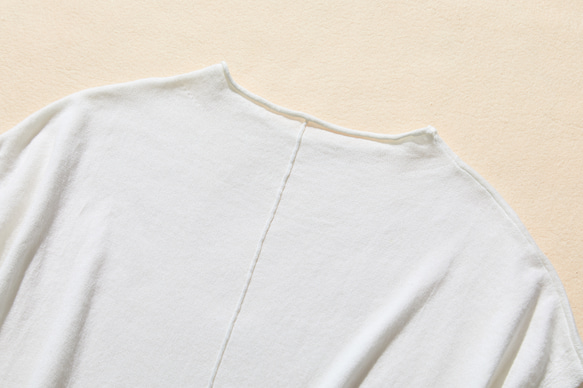 時尚夏季針織衫，可休閒穿著，薄型 100% 棉，白色 230602-1 第6張的照片
