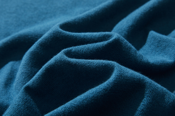 可休閒穿著的時尚夏季針織衫，薄型100%棉，深藍色 230602-6 第9張的照片