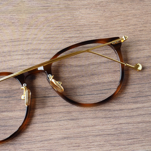 ラウンド型フレーム ｜ブラウンデミ｜近視用・乱視用・老眼鏡・遠近