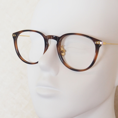 ラウンド型フレーム ｜ブラウンデミ｜近視用・乱視用・老眼鏡・遠近