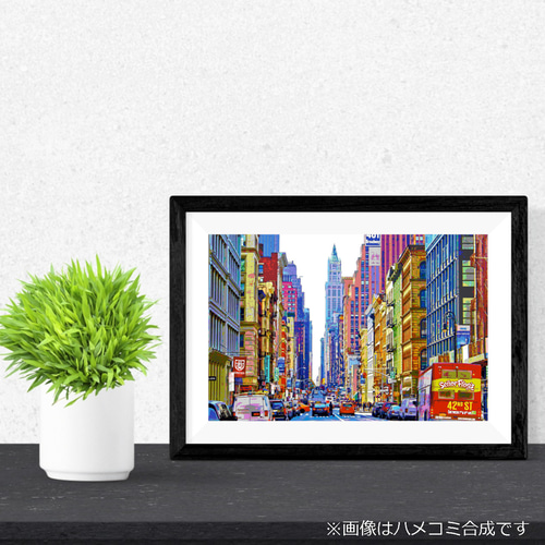 アートポスター】ニューヨーク ブロードウェイの喧騒（作品No.508