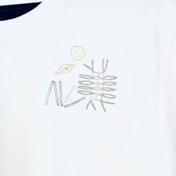 M寸【理科シリーズ】植物プランクトンTシャツ　7.1オンス　ホワイト 2枚目の画像