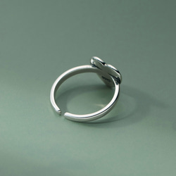 シルバー925   さくらんぼ　ハート　リング　指輪　silver925 フリーサイズ  大きさ調整可能 3枚目の画像