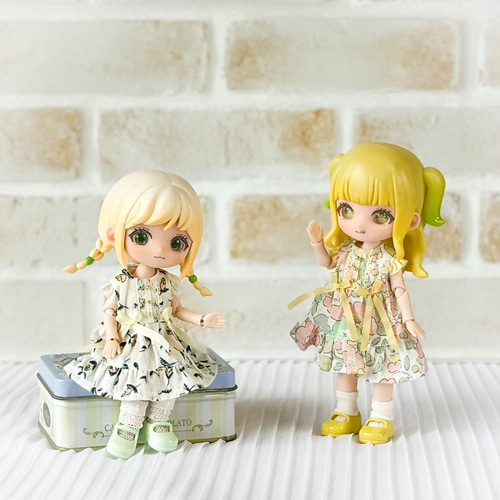 プティフルールワンピース/ミキちゃんマキちゃん アンティーユ オビツ