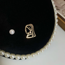 ピアス　真珠の耳飾りの少女　パール　おしゃれ　925シルバーポスト　 5枚目の画像