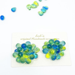 beads   pierce/earring*mix ﾍﾟﾘﾄﾞｯﾄ blue 5枚目の画像