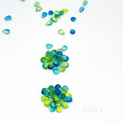 beads   pierce/earring*mix ﾍﾟﾘﾄﾞｯﾄ blue 2枚目の画像