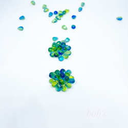 beads   pierce/earring*mix ﾍﾟﾘﾄﾞｯﾄ blue 10枚目の画像