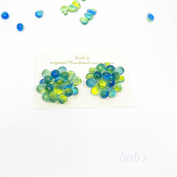 beads   pierce/earring*mix ﾍﾟﾘﾄﾞｯﾄ blue 6枚目の画像