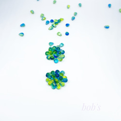 beads   pierce/earring*mix ﾍﾟﾘﾄﾞｯﾄ blue 9枚目の画像