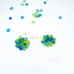 beads   pierce/earring*mix ﾍﾟﾘﾄﾞｯﾄ blue 7枚目の画像