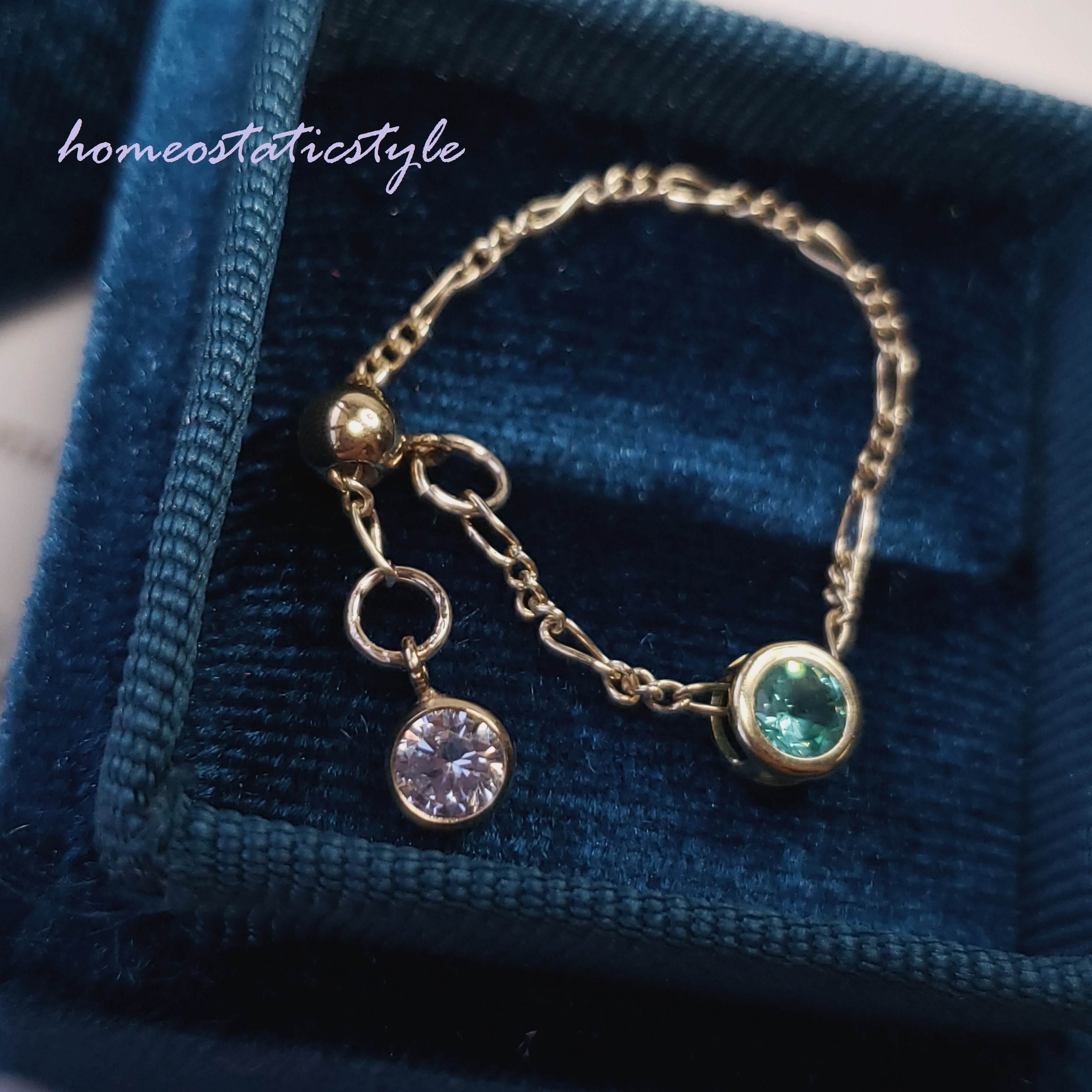 ４色　奇跡の輝き✨　Paradise BLue パライバトルマリン  フィガロチェーンベゼルリング　K14gf