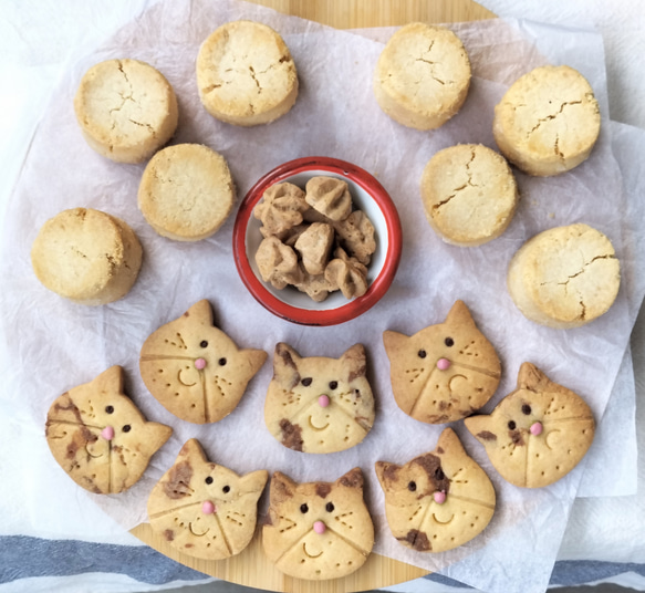 猫とディアマンクッキー缶 2枚目の画像