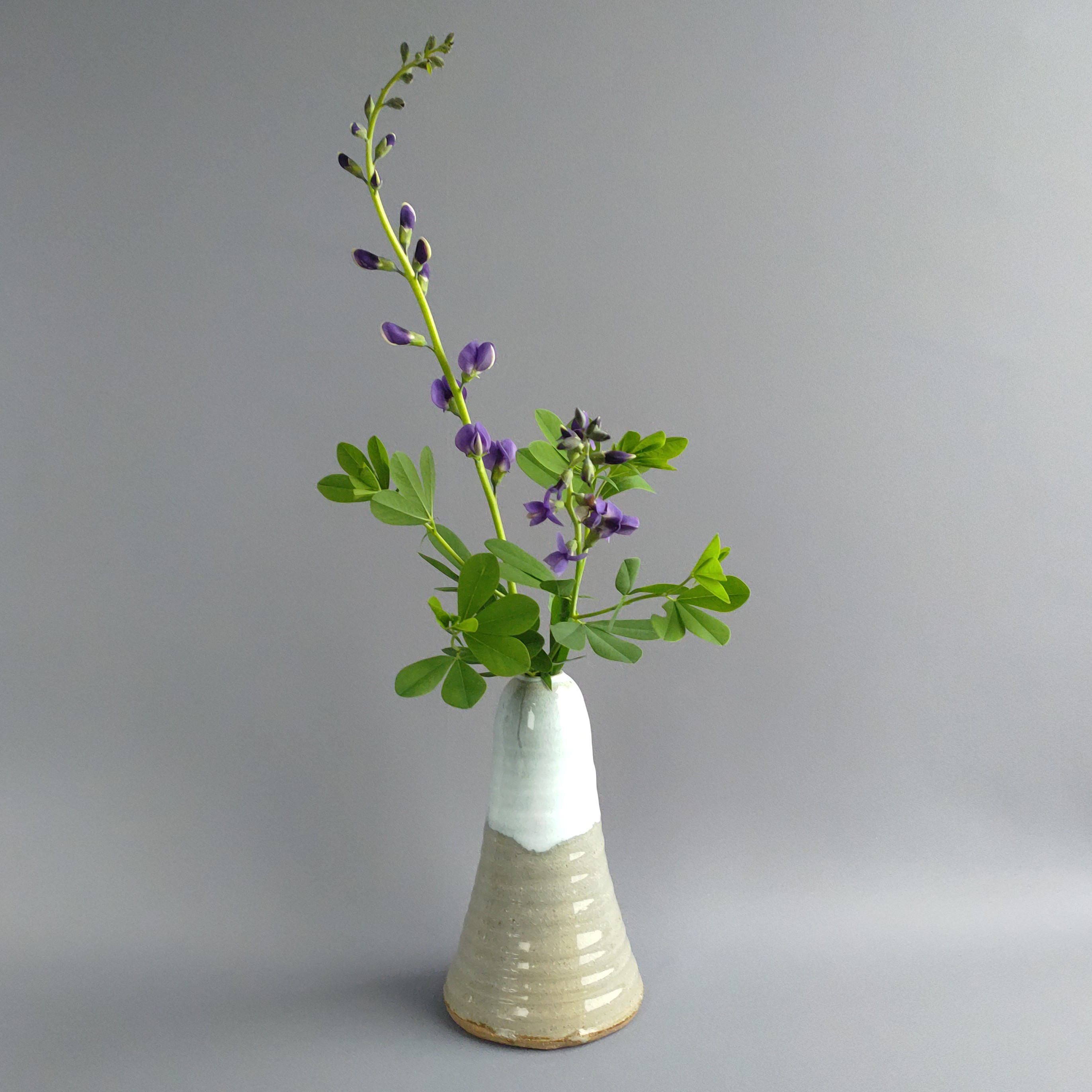 花入れ　白萩釉　【商品番号：00357】