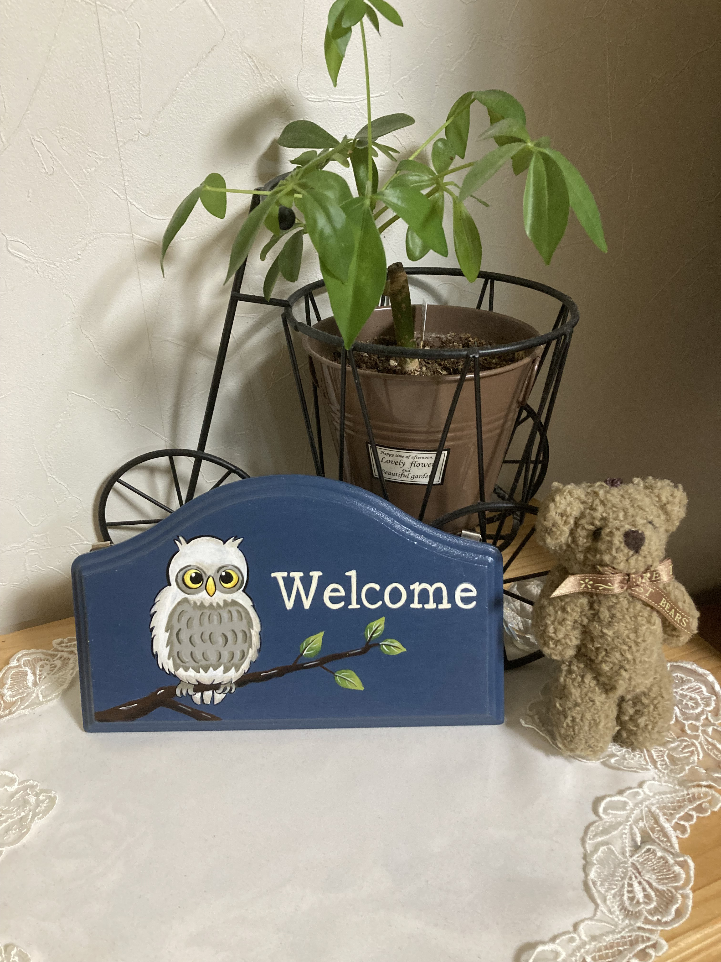 トールペイントオリジナル作品：　幸運を呼ぶフクロウ トールペイントオリジナル作品： 幸運を呼ぶフクロウ