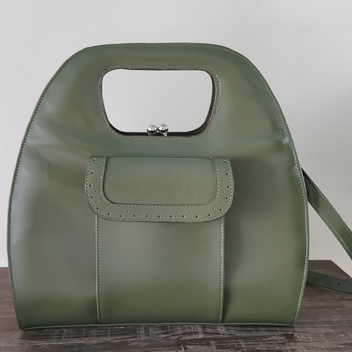 OMMO ショルダーバッグ  オリーブグリーン OMMO 2WAY SHOULDER BAG