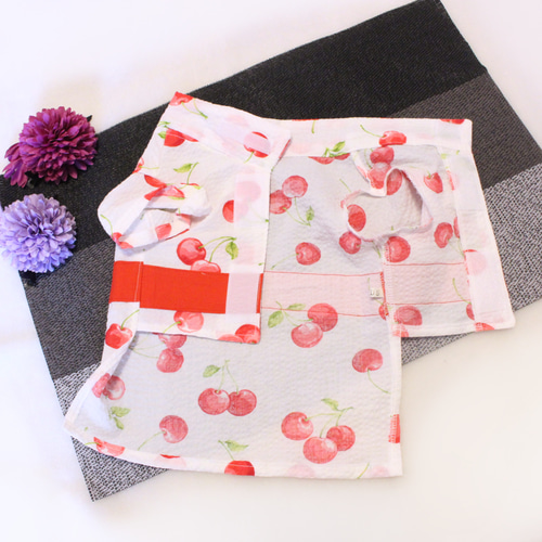 犬服ハンドメイド♡さくらんぼ♡マーブル♡オーダー 桜(さくら)柄着物 クレイジーブー crazy boo 可愛い 小型犬 服