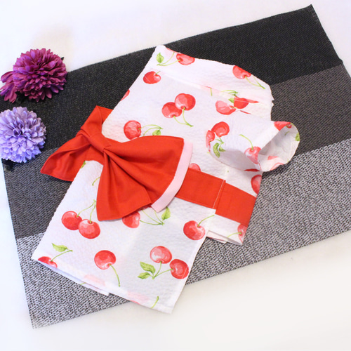 犬服ハンドメイド♡さくらんぼ♡♪ななふじ♪様オーダー 犬服