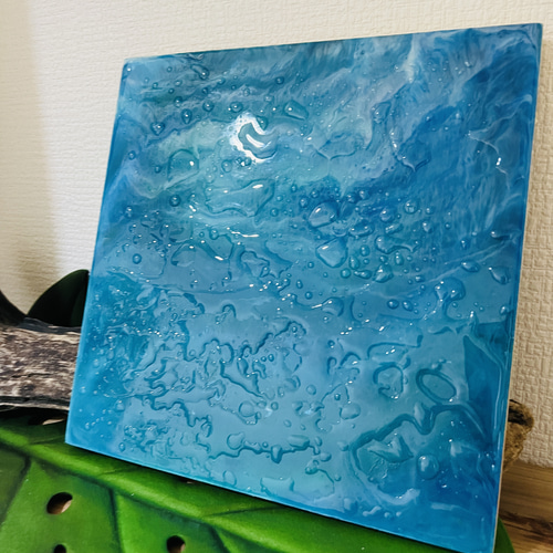 水アート 水滴 海 sea water レジンアート ミクストメディア 寝室 玄関