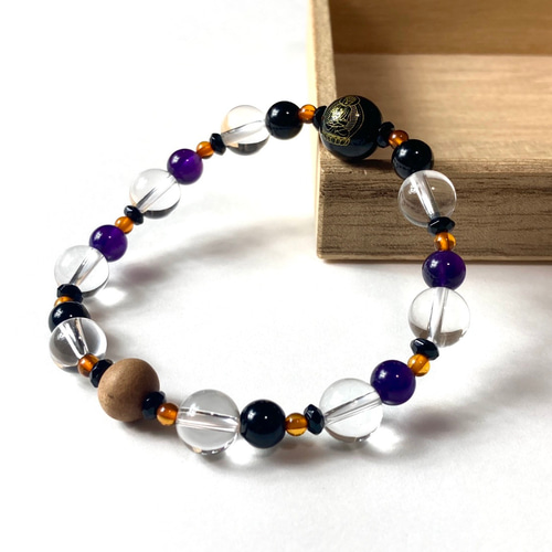 仏様ブレスレット 大日如来】願望実現 人生の創造 厄災除け 天然石