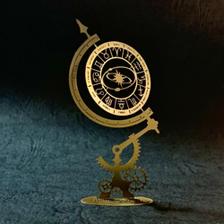 Armillary sphere アーミラリースフィア（天球儀）0型/真鍮製 2枚目の画像