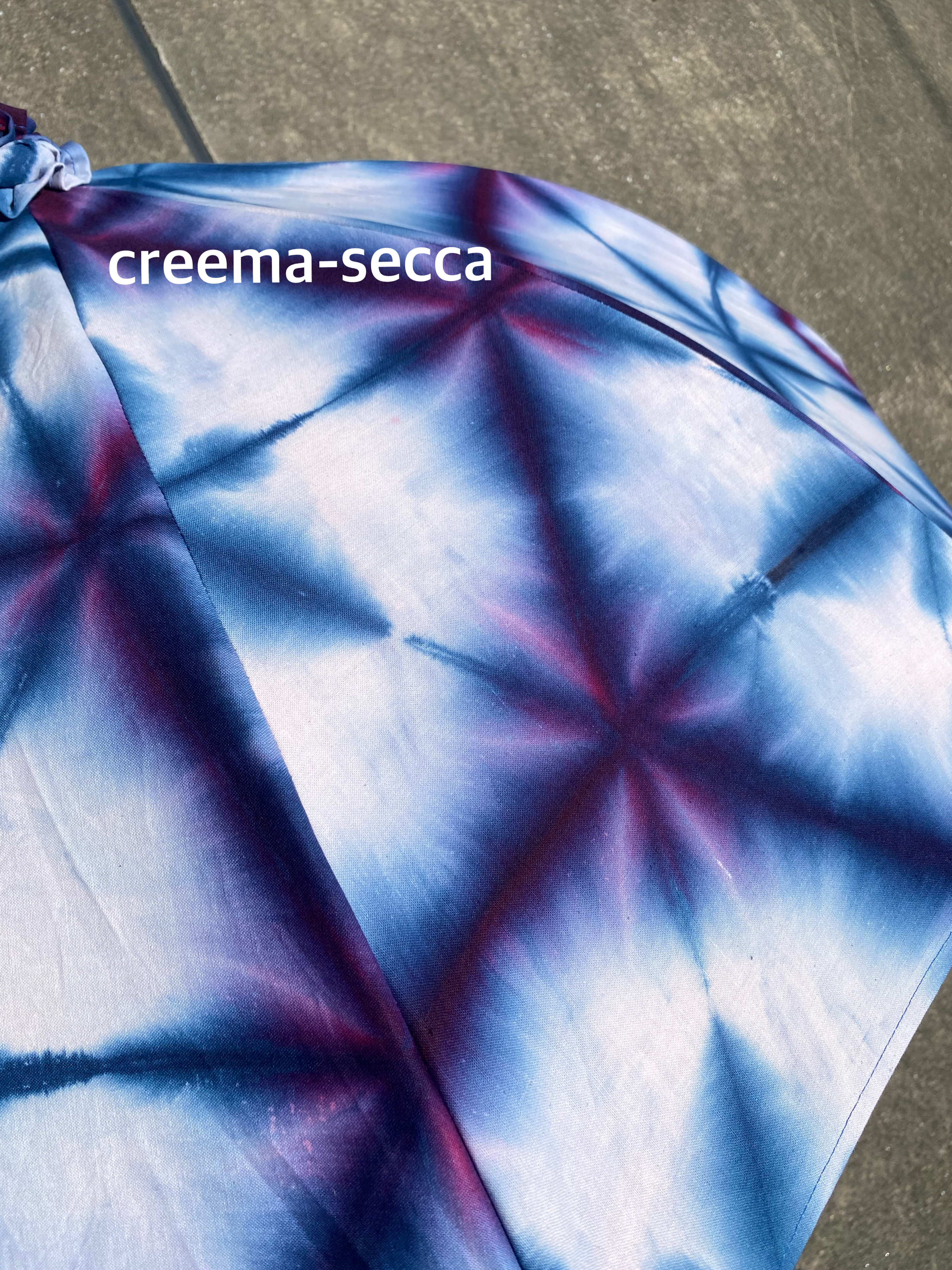 遠州綿紬と藍本染の日傘 面倒 