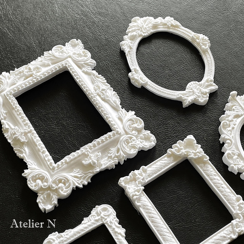 バロック調フレーム モチーフ 5点set アンティーク、ヴィンテージ風