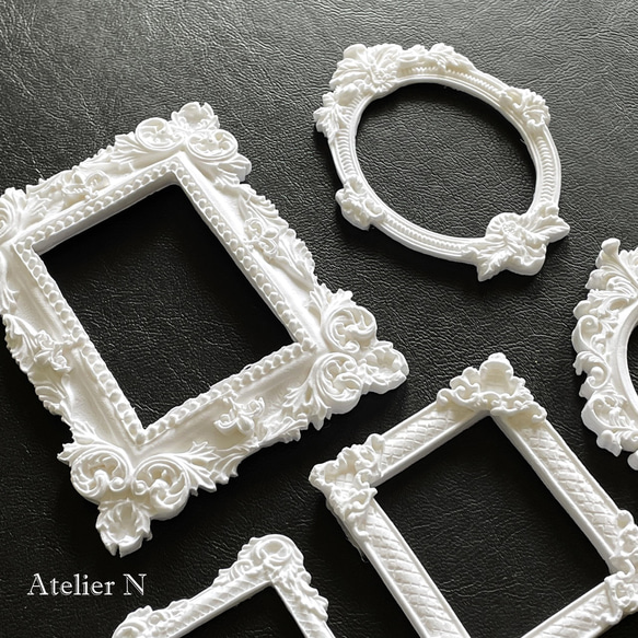 バロック調フレーム モチーフ 5点set アンティーク、ヴィンテージ風 4枚目の画像